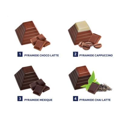 Pyramides Leonidas - le coffrets de 8 pyramides chocolat chaud gourmand