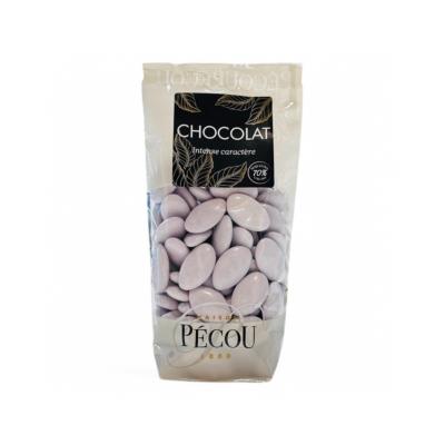 Dragées Chocolat 70% Lilas 250g
