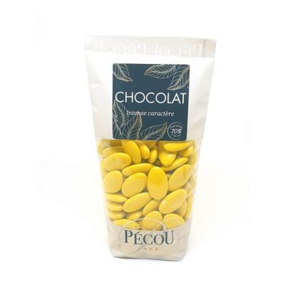 Dragées Chocolat 70% Jaune Soleil 250g