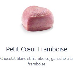 Petit coeur framboise Leonidas