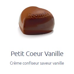 Petit coeur vanille Leonidas