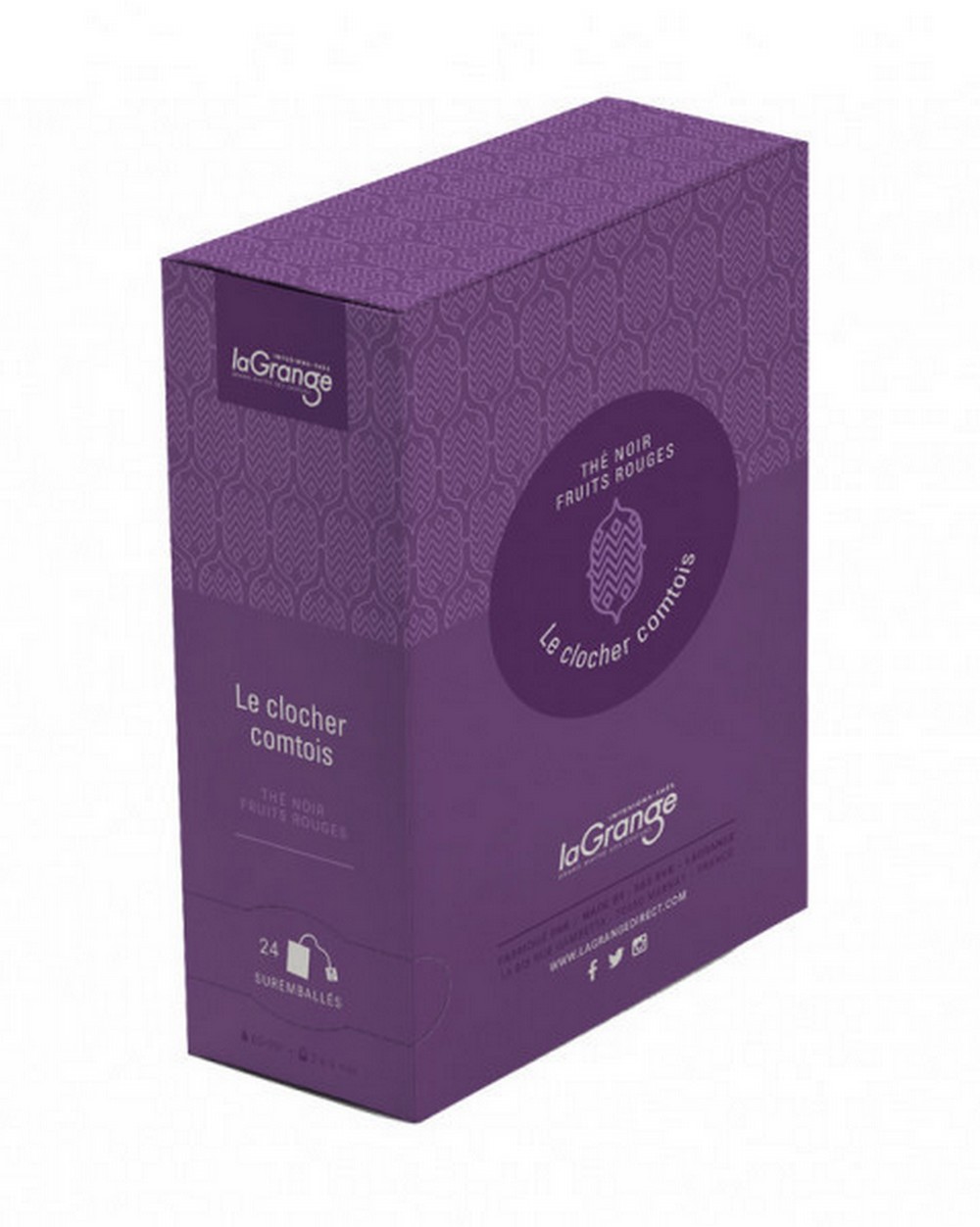 Thé noir - Le clocher comtois - Boite 24 sachets