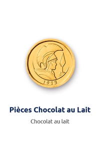 Pièces chocolat au lait