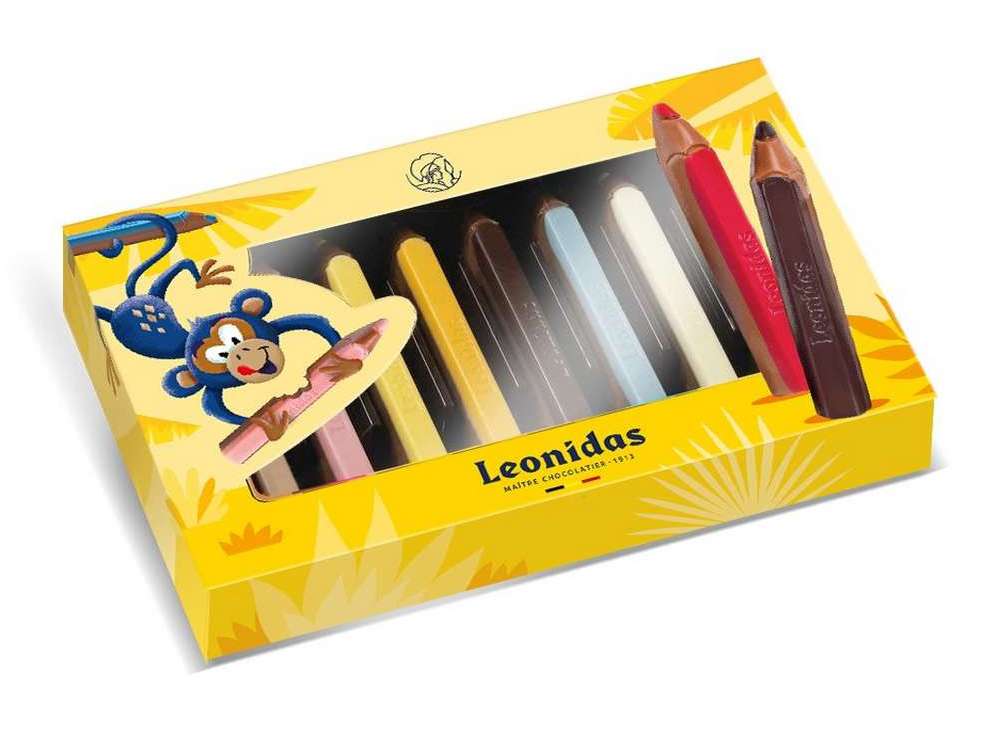 Boite crayons de couleur leonidas