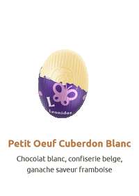 Petit oeuf cuberdon blanc