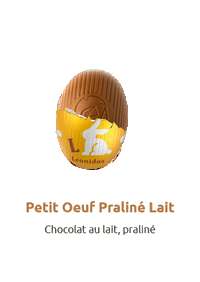 Petit oeuf praliné lait