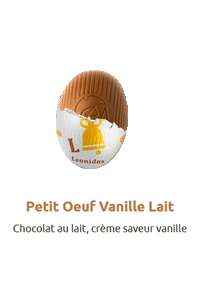 Petit oeuf vanille lait