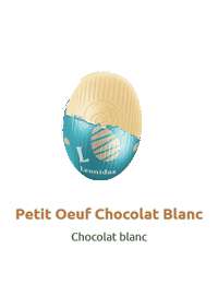 Petit oeuf chocolat blanc