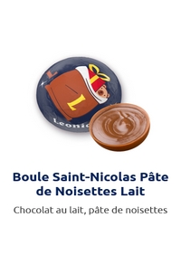 Boule St nicolas pâte de noisettes