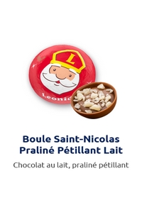 Boule St Nicolas praliné pétillant lait