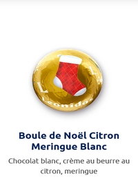 Boule de Noël Citron Meringué