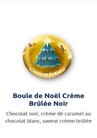 Boule de Noël crème brûlée