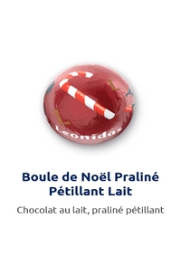 Boule de Noël praliné pétillant lait