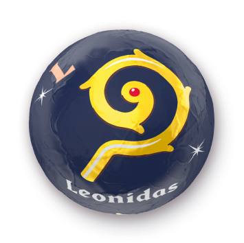 Boule praline riz souffle blanc