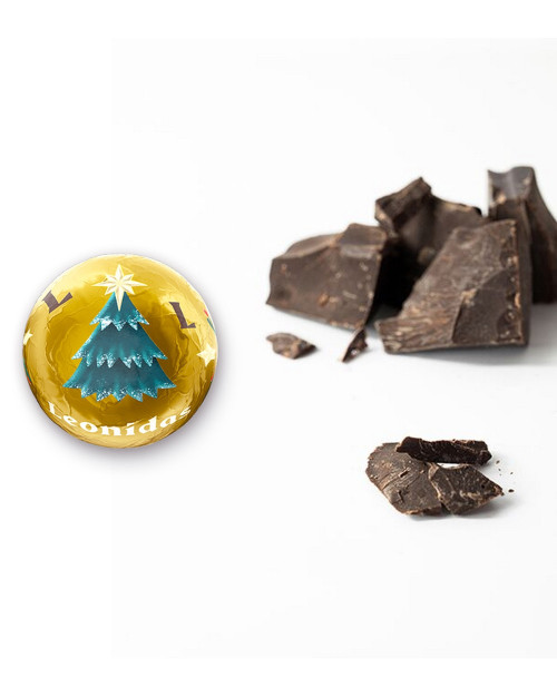 Boule de Noël crème brûlée noir