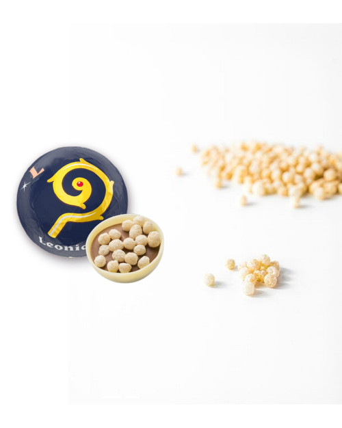 Boule  Saint-Nicolas praliné riz soufflé blanc