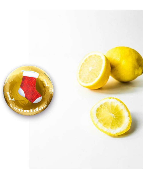 Boule de Noël Citron Meringue blanc