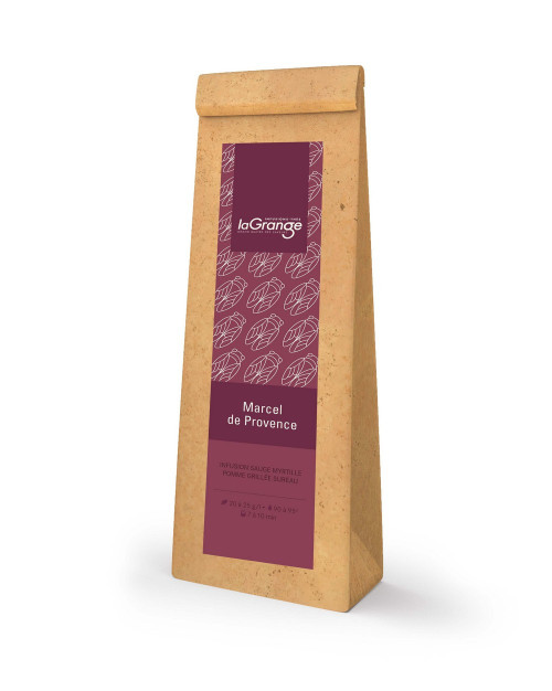 Marcel en Provence - Infusion sauge myrtille pomme grillée sureau - Pochette 100g