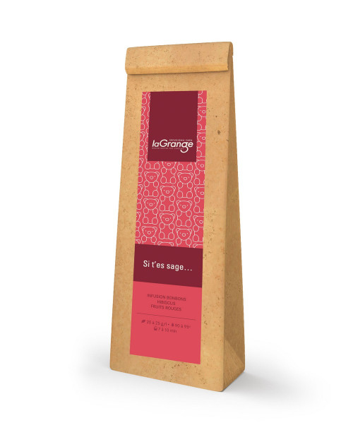 Si t'es sage - Infusion bonbons hibiscus fruits rouges - Pochette 100g