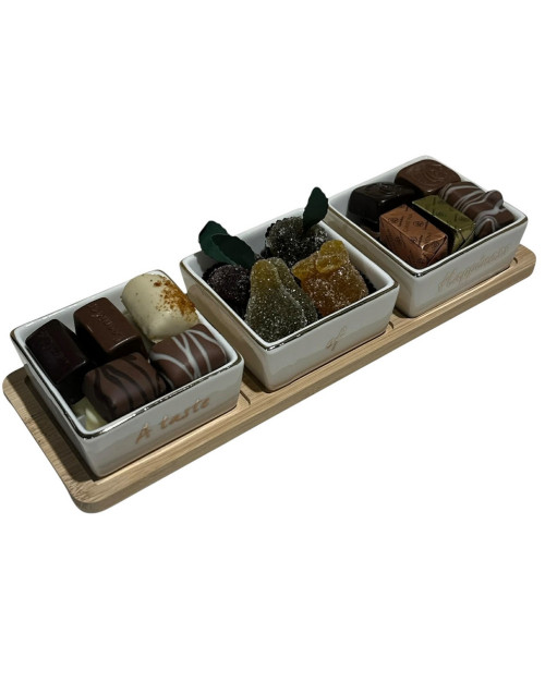 Plateau 3 coupelles 480g