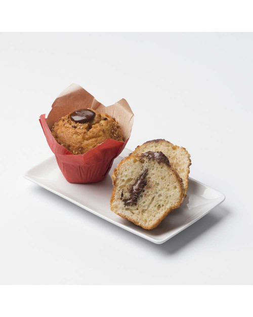 MAXI MUFFIN FOURRE CACAO NOISETTES CUIT 120G