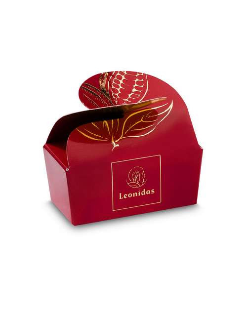 Mini ballotin papillon rouge 3 pralines 