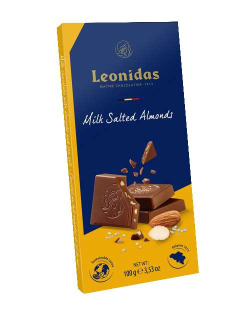 Tablette amandes salées lait 100G
